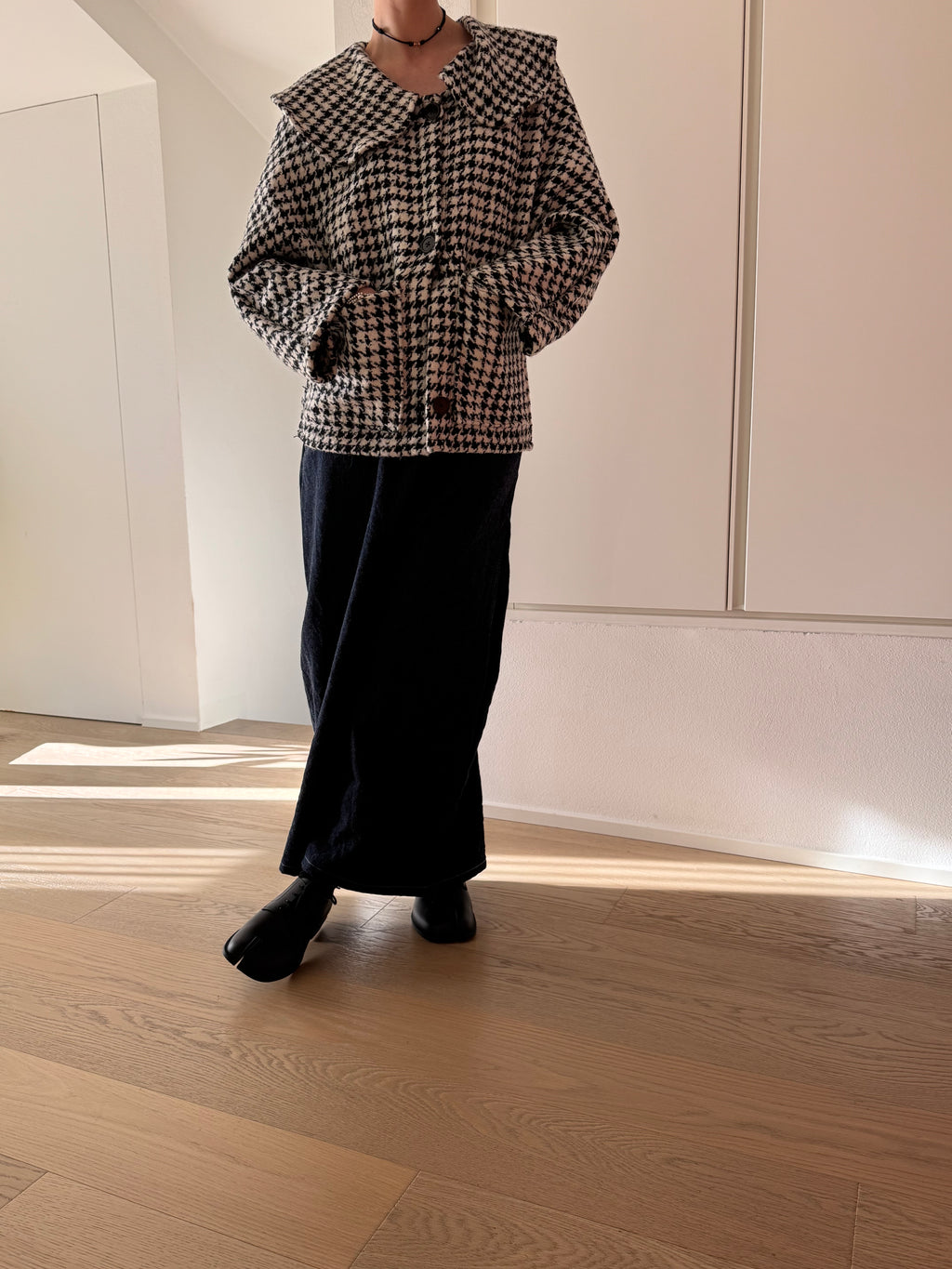 giacca peter pan collar